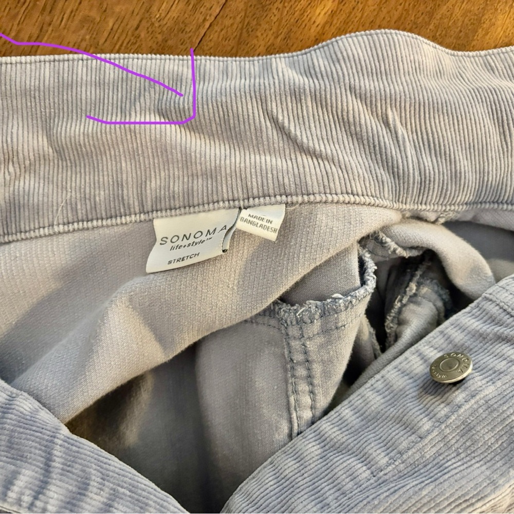 Blue Corduroy Jacket - Sonoma, Size Small - Picture 12 of 12